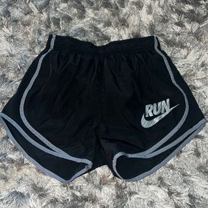 Black nike running shorts